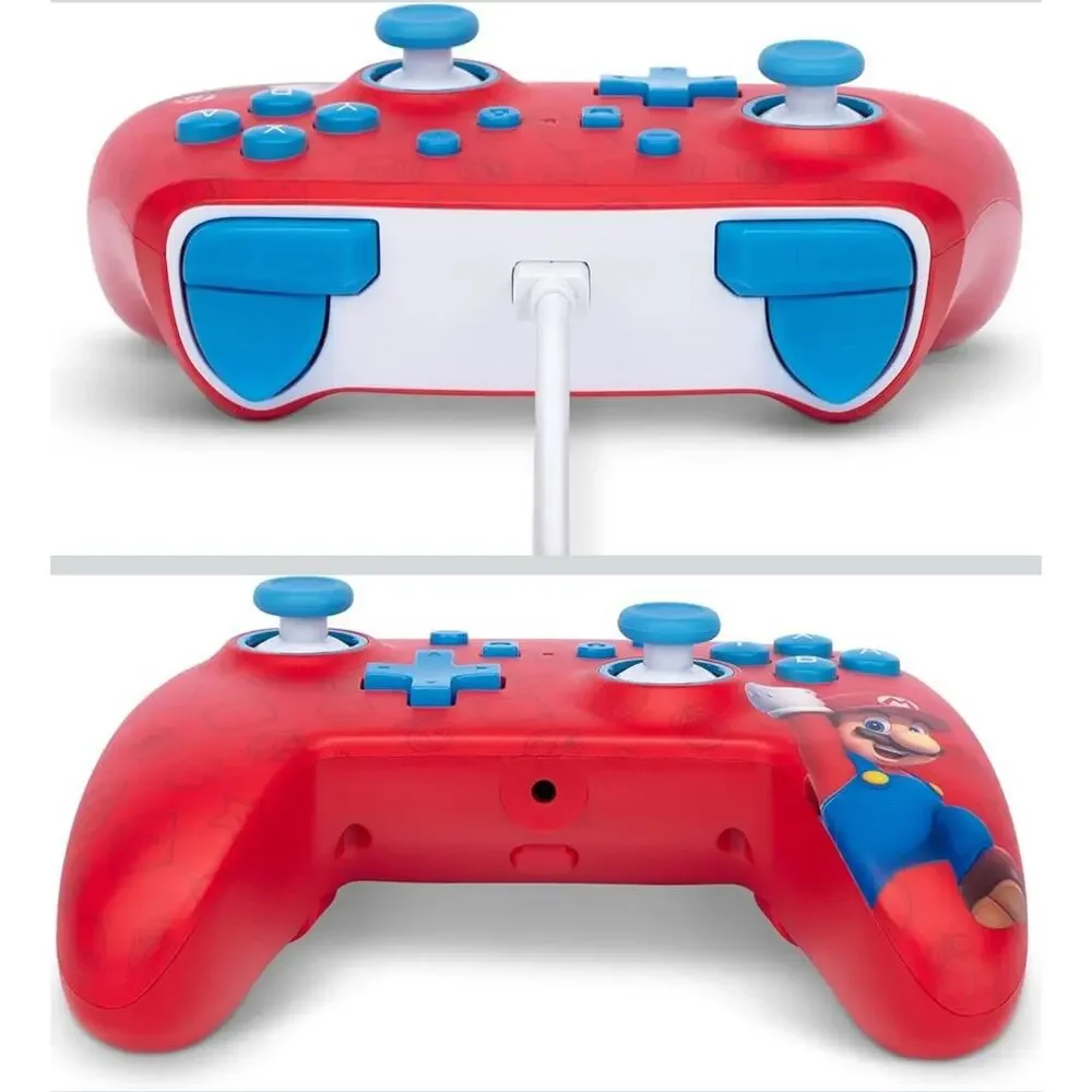 Super Mario Bros PowerA Enhanced Nintendo Switch & 2 Wired Controller Woo-hoo!